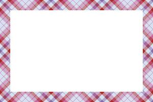 Vintage frame vector. Scottish border pattern retro style. Tartan plaid ornament. vector