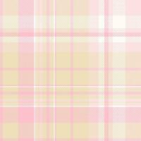 Plaid texture vector of textile fabric tartan with a seamless check background pattern.