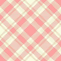 Background check plaid of tartan fabric vector with a pattern seamless texture textile.