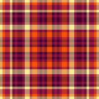 Pattern fabric textile of check texture background with a vector plaid seamless tartan.