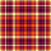 Pattern fabric textile of check texture background with a vector plaid seamless tartan.