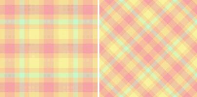 Plaid seamless tartan of check texture textile with a background fabric vector pattern.