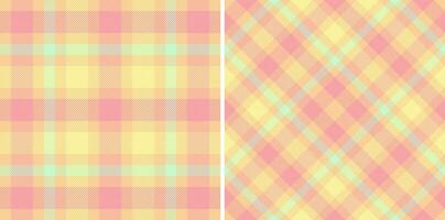 Plaid seamless tartan of check texture textile with a background fabric vector pattern.