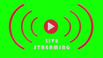 Live streaming pop up animation. Suitable for your video project, animation, opening bumper, etc.