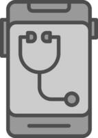 telemedicina vector icono diseño