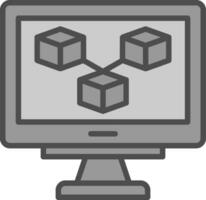 Blockchain Vector Icon Design