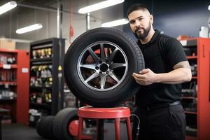 YouTube video of a mechanic explaining how to change a tire photo