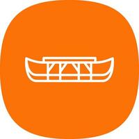 Eskimo kayak Vector Icon Design