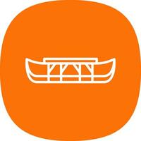 Eskimo kayak Vector Icon Design