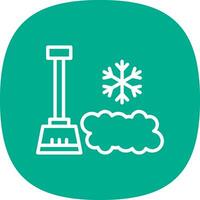 Snow shovel Vector Icon Design