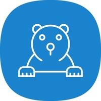 Polar bear Vector Icon Design