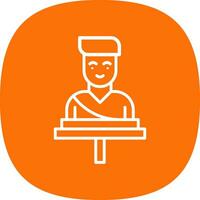 Sculpting Vector Icon Design