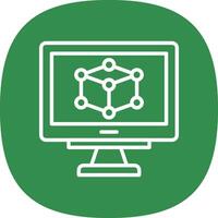 3d Model Vector Icon Design