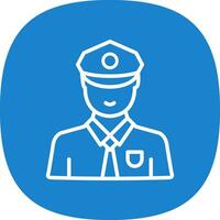 Security Guard Vector Icon Design