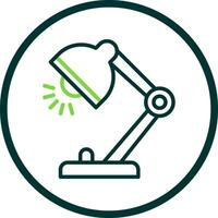 Desk Lamp Vector Icon Design