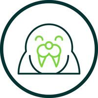 Walrus Vector Icon Design