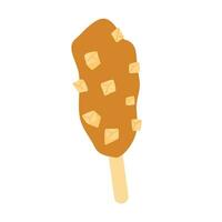 hand drawn delicious corn dogs vector