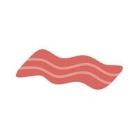 tasty bacon for breakfast element vector