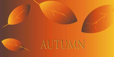 otoño naranja antecedentes resumen degradado otoño follaje inscripción otoño vector eps10