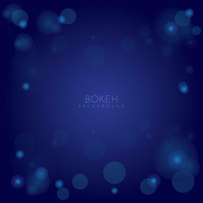 bokeh blue abstract vector background