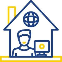 Work From Home Vector Icon Design