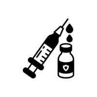 Vaccine icon in vector. Illustration vector