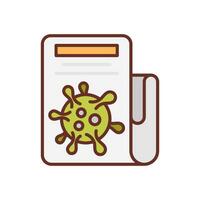 Coronavirus News icon in vector. Illustration vector