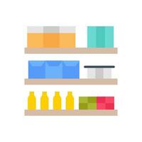 Grocery Shelves icon in vector. Illustration vector