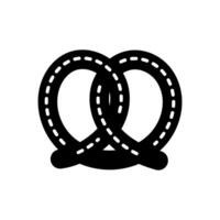 Pretzel icon in vector. Illustration vector