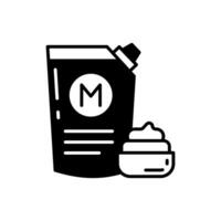 Mayonnaise icon in vector. Illustration vector