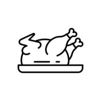 Chicken icon in vector. Illustration vector
