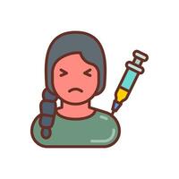 Vaccination icon in vector. Illustration vector