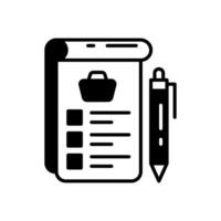 Grocery List icon in vector. Illustration vector