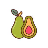 aguacate icono en vector. ilustración vector