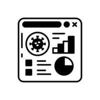 Coronavirus Statistics icon in vector. Illustration vector