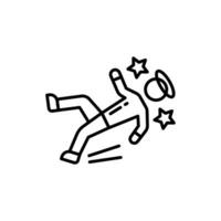 Fainting icon in vector. Illustration vector