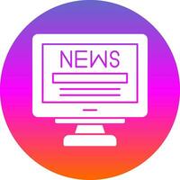 diseño de icono de vector de noticias