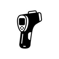 termómetro pistola icono en vector. ilustración vector