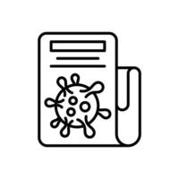 coronavirus Noticias icono en vector. ilustración vector