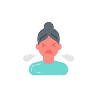 Breathing Difficulty icon in vector. Illustration vector