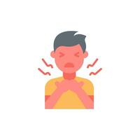 Sore Throat icon in vector. Illustration vector