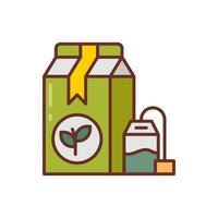 Tea Bag icon in vector. Illustration vector