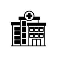 Hospital icon in vector. Illustration vector