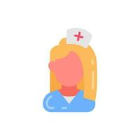 Nurse icon in vector. Illustration vector