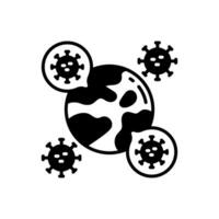 Pandemic icon in vector. Illustration vector