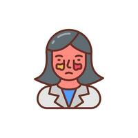 Sinusitis icon in vector. Illustration vector