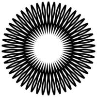 muy lleno Dom rayos icono símbolo. radial puesta de sol vigas vector ilustración