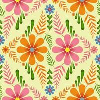 floral pattern background design for ceramic tile pattern, vector pattern, cute illustration, tile design, wrap, wallpaper, card, template, print, vector, illustration, cover