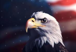 photo majestic bald eagle of american freedom