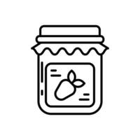 Jam icon in vector. Illustration vector